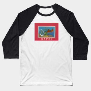 Italy Beach Capri Baseball T-Shirt